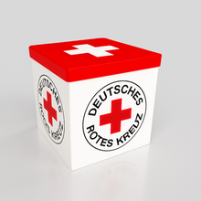 Lade das Bild in den Galerie-Viewer, Box Seat – Sitzwürfel mit Stauraum & Logo