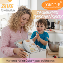 Lade das Bild in den Galerie-Viewer, Zaubermix Waffelbackmischung- nur mit Öl und Wasser zubereitet