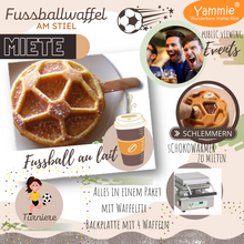 Lade das Bild in den Galerie-Viewer, Mietbacksystem Fussballwaffel am Stiel