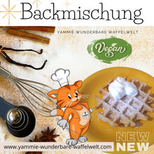Lade das Bild in den Galerie-Viewer, Yammie Veggie-Mix: Vegane Waffelbackmischung (ohne Ei & Milch) – Pflanzlicher Waffelteig
