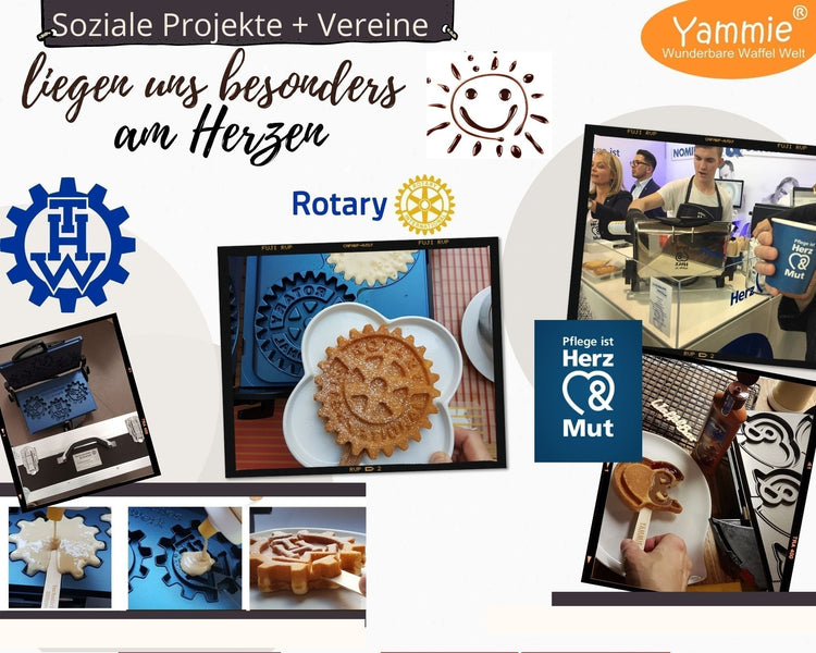 Logo-Waffeln fürs Ehrenamt – THW-, DRK- und Vereinswaffeleisen mit Herz