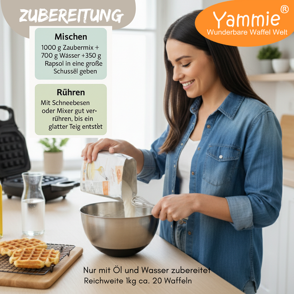 Yammie® Zaubermix – Waffel Geschenkbox 2x1kg