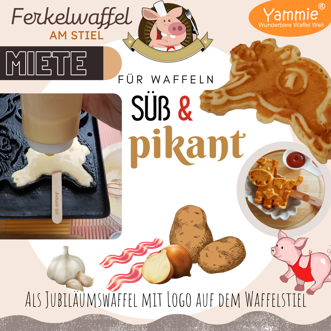 Schweinewaffeleisen zur Miete