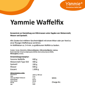 Yammie Waffelfix - Profi Konzentrat für Events, 10kg
